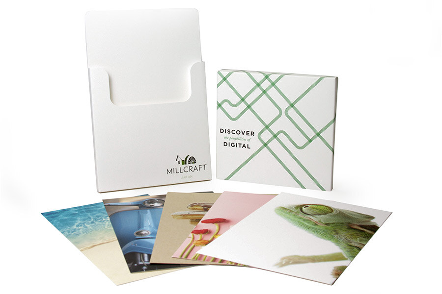 photographs and a speciality folding carton to house them